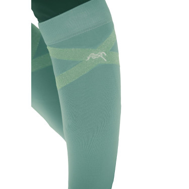 Chaussettes d'équitation Pénélope Gummy Vert sauge