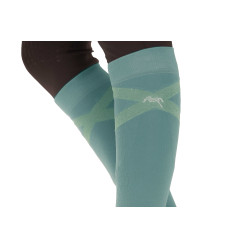 Chaussettes d'équitation Pénélope Gummy Vert sauge