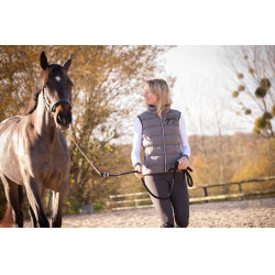 Mouwloze bodywarmer Pénélope Anouck Grijs