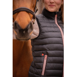 Gilet Macaron sans manches Paddock Sports Noir