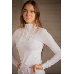 Wedstrijdpolo Pénélope Florence met lange mouwen