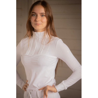 Wedstrijdpolo Pénélope Florence met lange mouwen