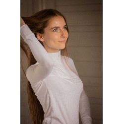 Polo de concours Pénélope Florence manches longues Blanc