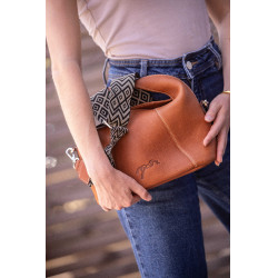 Tas Pénélope Agathe Cognac Bruin