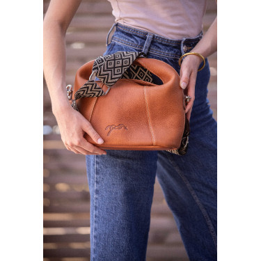 Tas Pénélope Agathe Cognac Bruin