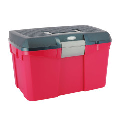 Coffre de pansage Hippo-Tonic bicolore Framboise / marine Rouge