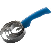 Ronde metalen roskam fluo met glitter Blauw Ronde metalen roskam fluo met glitter Blauw