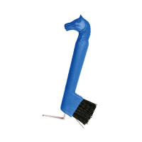 Cure-pieds brosse, tête de cheval Bleu Cure-pieds brosse, tête de cheval Bleu