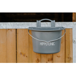 Hippotonic voederbak met haken en handvat Donkergrijs