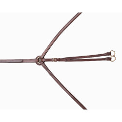 Dubbele borstriem met stiksels T van T Tabak Bruin Dubbele borstriem met stiksels T van T Tabak Bruin