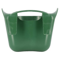 Draagbare voederbak met haken Hippo-Tonic Zwart