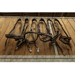 Hippotonic hoofdstelhanger 6 plaatsen, met haken Zwart Hippotonic hoofdstelhanger 6 plaatsen, met haken Zwart
