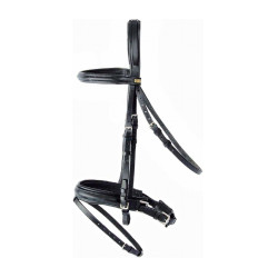 Bridon T de T neusriem Pull-back Zwart