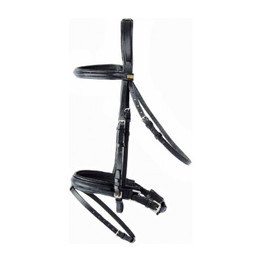 Bridon T de T neusriem Pull-back Zwart
