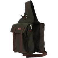 Dubbele zadeltas met kleppen Randol's Bruin Dubbele zadeltas met kleppen Randol's Bruin