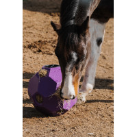 Balle anti-glouton Hippotonic pour foin multiple trou Violet Balle anti-glouton Hippotonic pour foin multiple trou Violet