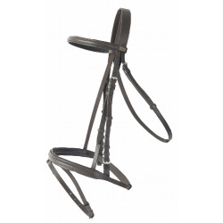 Bridon Sisley T met gecombineerde neusriem T van T Donker Havana Bruin