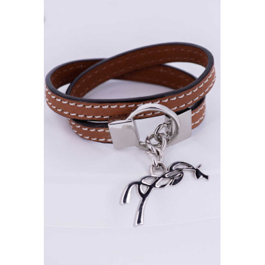 Bracelet Pénélope Signature Cognac Marron Bracelet Pénélope Signature Cognac Marron