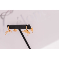 Boucles d'oreilles Créoles Pénélope Léonie Dorée Boucles d'oreilles Créoles Pénélope Léonie Dorée