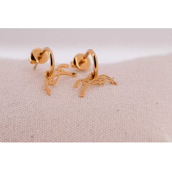 Boucles d'oreilles Créoles Pénélope Léonie Dorée Boucles d'oreilles Créoles Pénélope Léonie Dorée