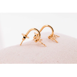 Boucles d'oreilles Créoles Pénélope Léonie Dorée Boucles d'oreilles Créoles Pénélope Léonie Dorée