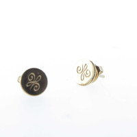 Boucles d'oreilles poussoir Pénélope Lou Arabesque Dorée Boucles d'oreilles poussoir Pénélope Lou Arabesque Dorée