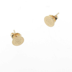 Boucles d'oreilles poussoir Pénélope Lou Arabesque Dorée Boucles d'oreilles poussoir Pénélope Lou Arabesque Dorée