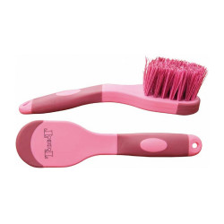 Brosse à pieds bicolore T de T Bordeaux / rose Brosse à pieds bicolore T de T Bordeaux / rose