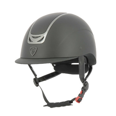 Casque Equithème Pepit Noir / chromé Casque Equithème Pepit Noir / chromé