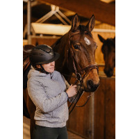 Casque Equithème Agris visière large Noir lamé Casque Equithème Agris visière large Noir lamé