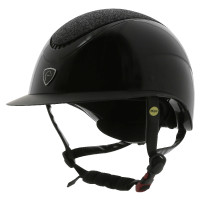 Equithème Wings-helm Glanzend zwart lamé Equithème Wings-helm Glanzend zwart lamé