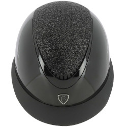 Equithème Wings-helm Glanzend zwart lamé
