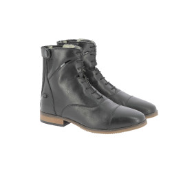 Boots Equithème Wavy lacet / zip Noir