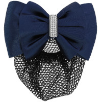 Netstof haarclip Equithème Strass Marineblauw
