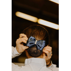 Barrette résille pour cheveux Equithème Strass Bleu marine Barrette résille pour cheveux Equithème Strass Bleu marine