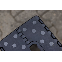 Tabouret-marchepied pliant Hippo-Tonic Noir / gris Tabouret-marchepied pliant Hippo-Tonic Noir / gris