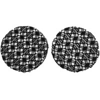 Barrette résille pour cheveux Equithème Floral Noir Barrette résille pour cheveux Equithème Floral Noir