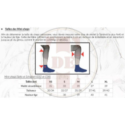 Mini chaps leer Schubert T de T Zwart