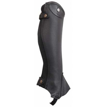 Mini chaps cuir Schubert T de T Noir