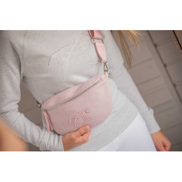 Sac banane Pénélope Chevron Rose