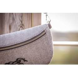 Sac banane Pénélope Chevron Noir