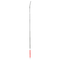 Dressuurzweep Whip & Go metalen dop Rood / zilver