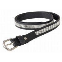 Strassriem T de T Donker Havana / wit Bruin Strassriem T de T Donker Havana / wit Bruin