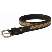 Ceinture Strass T de T Havane foncé / blanc