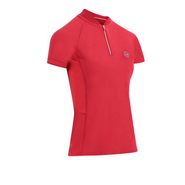 Polo Equithème Emma korte mouwen Kers Polo Equithème Emma korte mouwen Kers