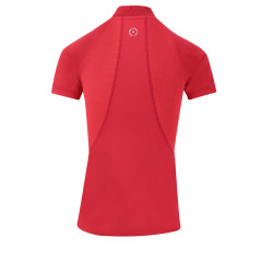 Polo Equithème Emma manches courtes Cerise Rouge Polo Equithème Emma manches courtes Cerise Rouge