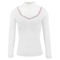 Polo Equithème Cabourg lange mouwen Wit Polo Equithème Cabourg lange mouwen Wit