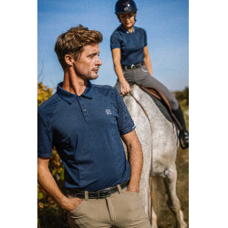 Polo Equithème Eric Marineblauw