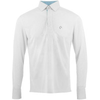 Polo van mesh Equithème Dany Wit Polo van mesh Equithème Dany Wit