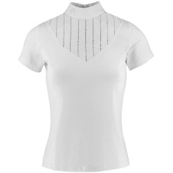 Polo Equithème Funza Manches courtes Blanc